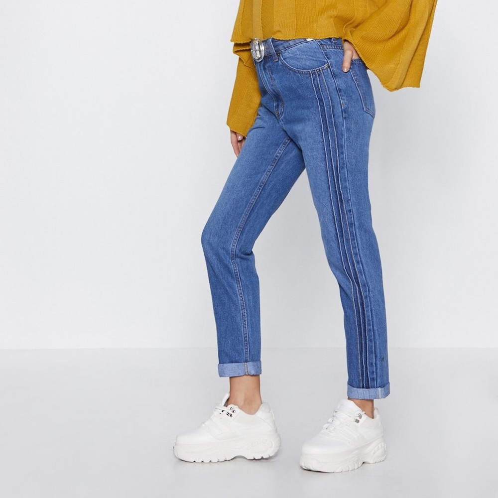 On The Sidelines Mom Jeans